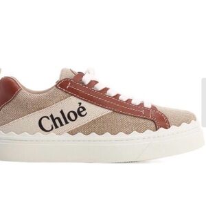 Chloe Leather and Canvas Women’s Sneakers